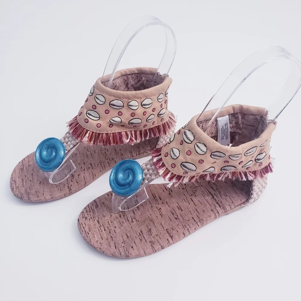 Disney Moana Costume Sandals Seashell Ocean Vacation